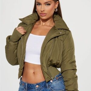 Green Puffy Jacket